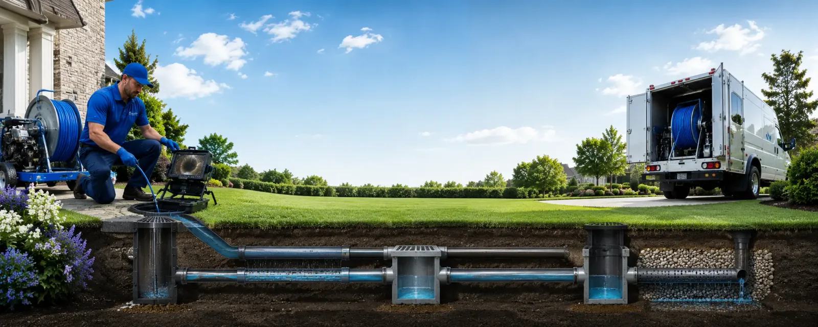 Outdoor drain cleaning information for Harrisville, OH
